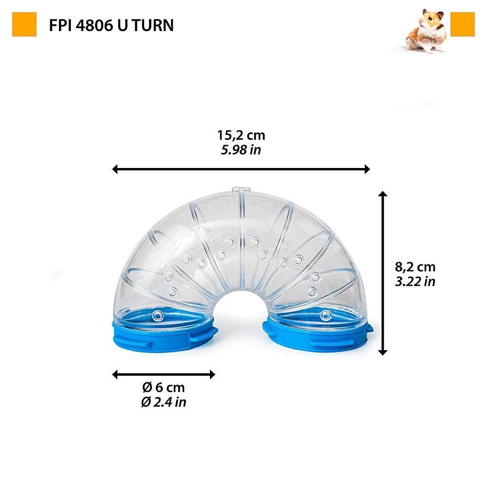 Тунель для гризунів Ferplast «Fpi 4806 U Turn» 15,2 см / d = 6 см Тунель для гризунів Ferplast «Fpi 4806 U Turn» 15,2 см / d = 6 см