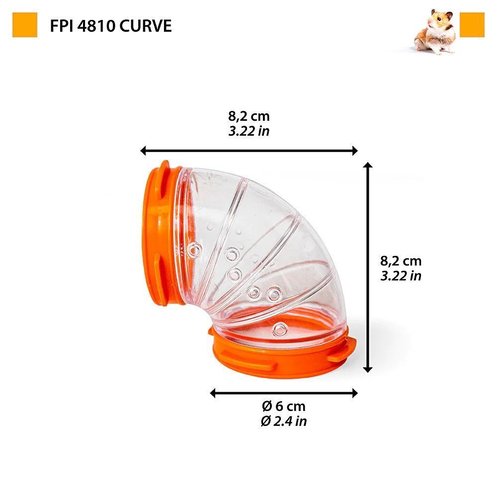 Тунель для гризунів Ferplast «Fpi 4810 Curve» 8,2 см / d = 6 см
