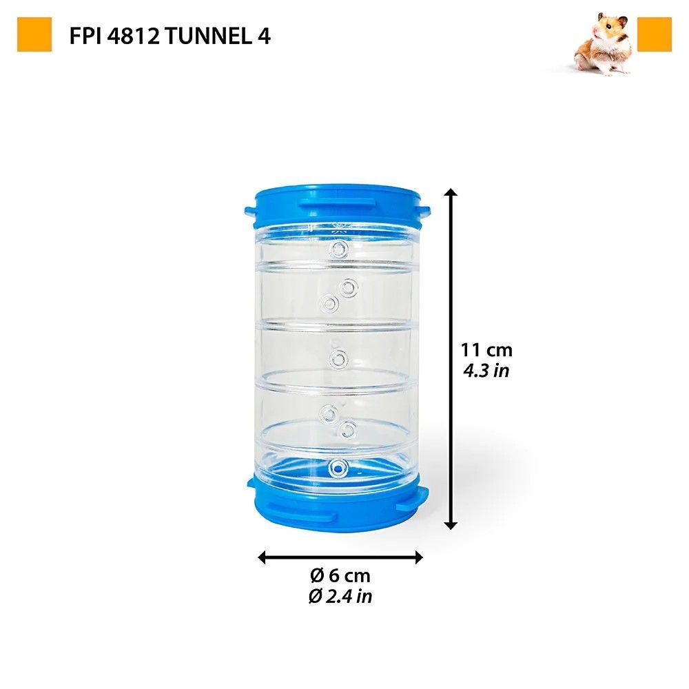 Тунель для гризунів Ferplast «Fpi 4812 Tunnel 4» 11 см / d = 6 см Тунель для гризунів Ferplast «Fpi 4812 Tunnel 4» 11 см / d = 6 см
