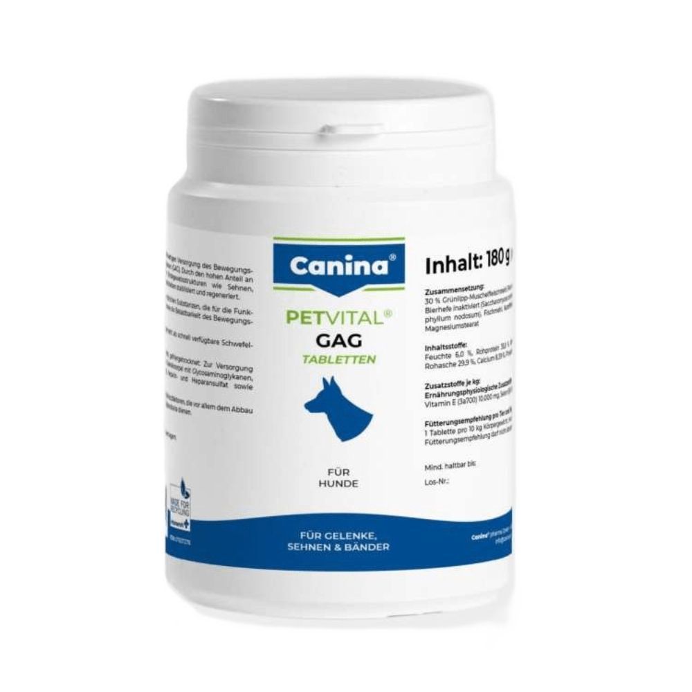 Вітаміни для собак Canina PetVital Gag 180 таблеток 180 г Вітаміни для собак Canina PetVital Gag 180 таблеток 180 г