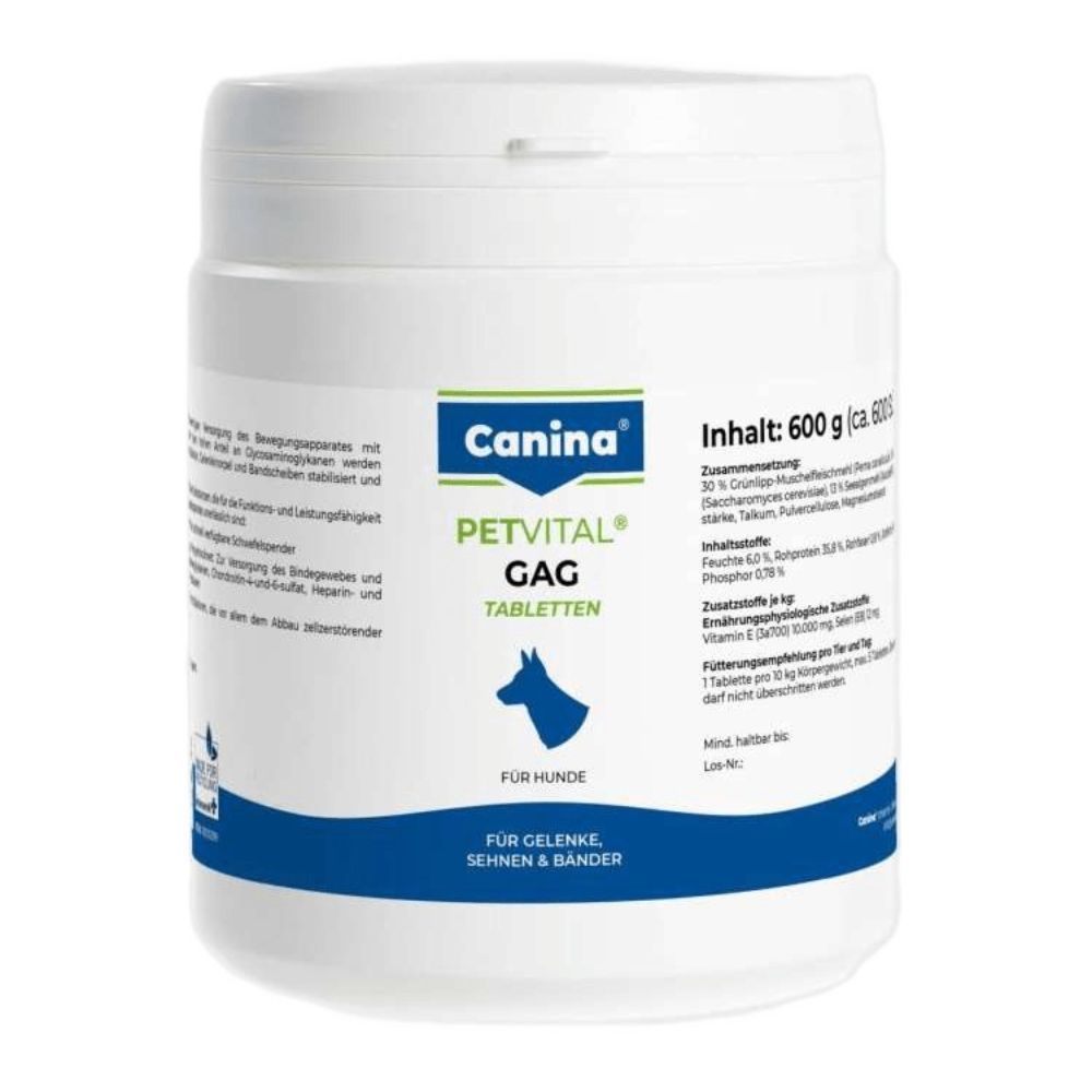 Вітаміни для собак Canina PetVital Gag 600 таблеток 600 г Вітаміни для собак Canina PetVital Gag 600 таблеток 600 г