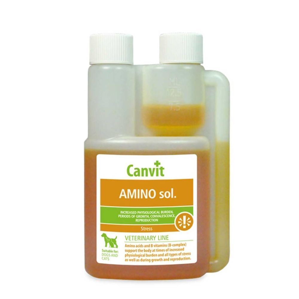 Вітаміни для собак та котів Canvit Amino Sol. 250 мл Вітаміни для собак та котів Canvit Amino Sol. 250 мл