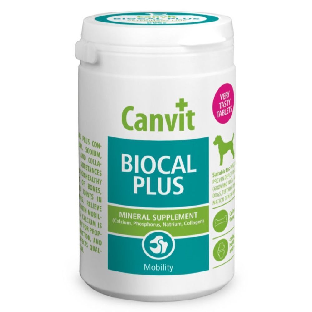 Вітаміни для собак Canvit Biocal Plus 230 г Вітаміни для собак Canvit Biocal Plus 230 г