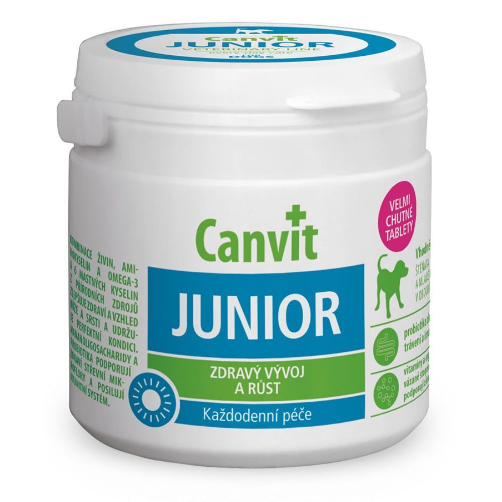 Вітаміни для цуценят Canvit Junior 100 г Вітаміни для цуценят Canvit Junior 100 г