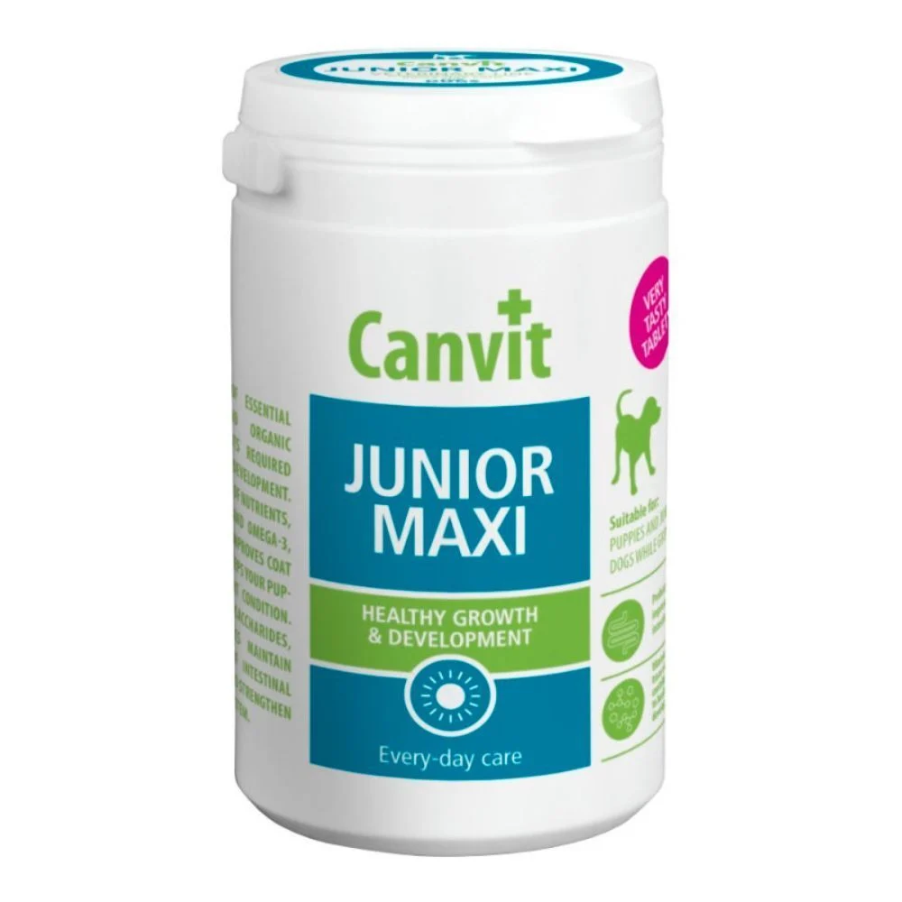 Вітаміни для цуценят Canvit Junior Maxi 230 г Вітаміни для цуценят Canvit Junior Maxi 230 г