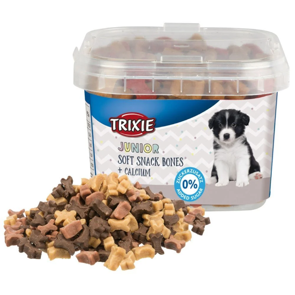 Ласощі для цуценят Trixie Junior Soft Snack Bones 140 г - курка, ягня та лосось Ласощі для цуценят Trixie Junior Soft Snack Bones 140 г - курка, ягня та лосось