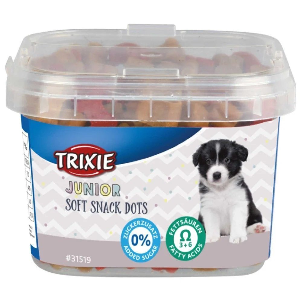 Лакомства для щенков Trixie Junior Soft Snack Dots 140 г - курица и лосось Лакомства для щенков Trixie Junior Soft Snack Dots 140 г - курица и лосось