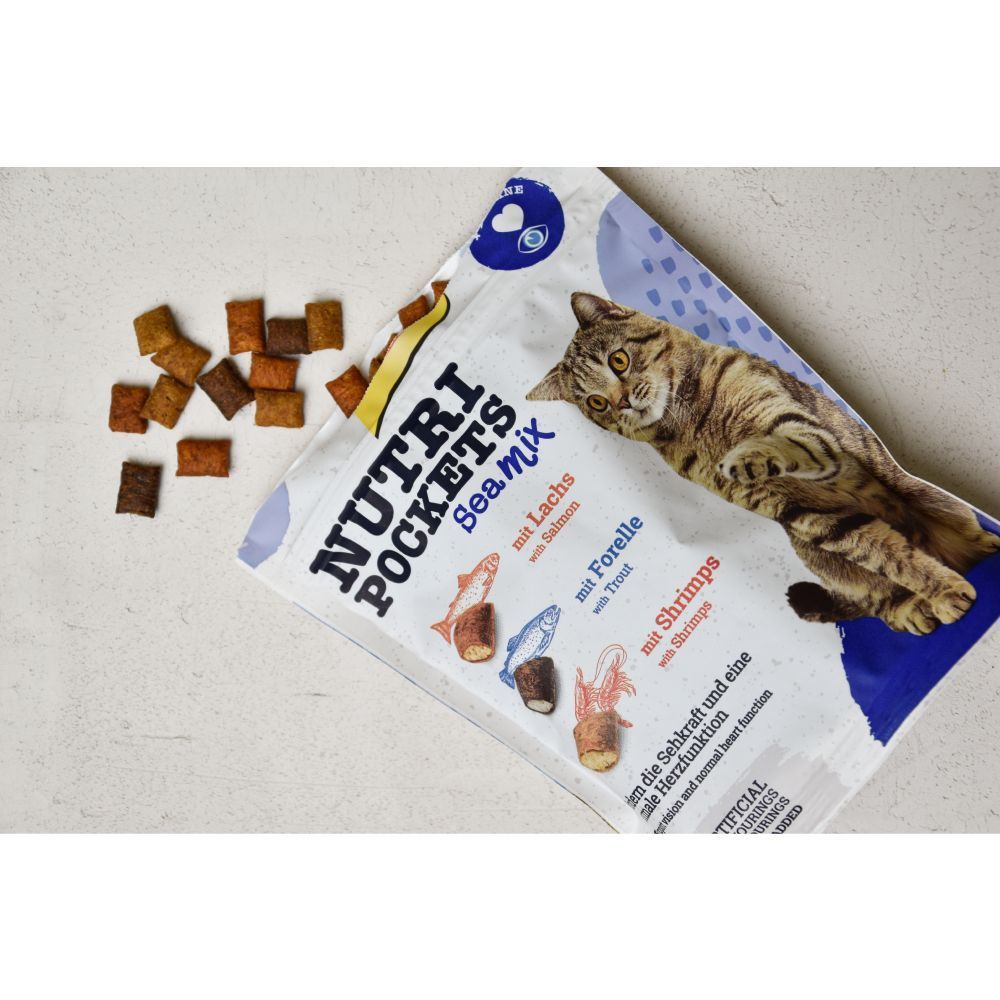 Лакомства для кошек GimCat Nutri Pockets Sea Mix 150 г - морской микс
