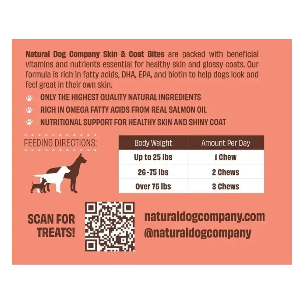 Вітаміни для собак Natural Dog Company Skin&Coat 90 шт