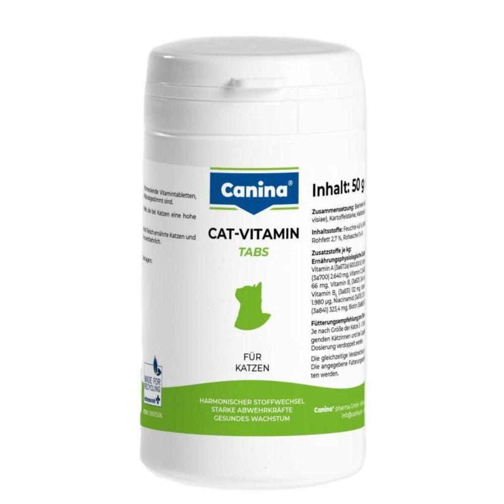 Витамины для кошек Canina Cat-Vitamin 100 шт/50 г Витамины для кошек Canina Cat-Vitamin 100 шт/50 г