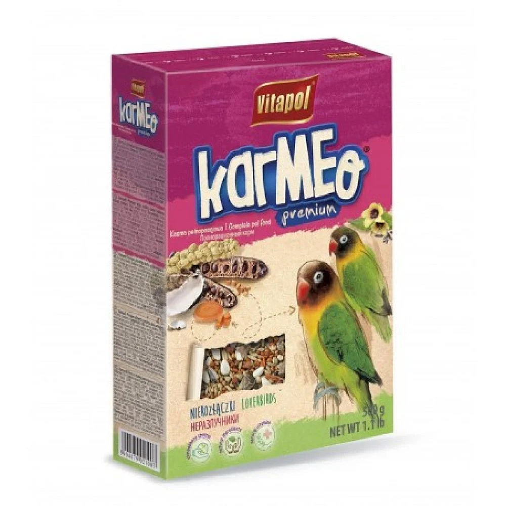 Корм для нерозлучниківVitapol Karmeo Premium 500 г - асорті