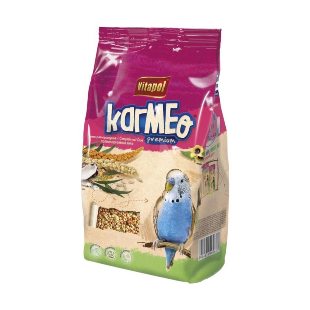 Корм для хвилястих папуг Vitapol Karmeo Premium 500 г - асорті