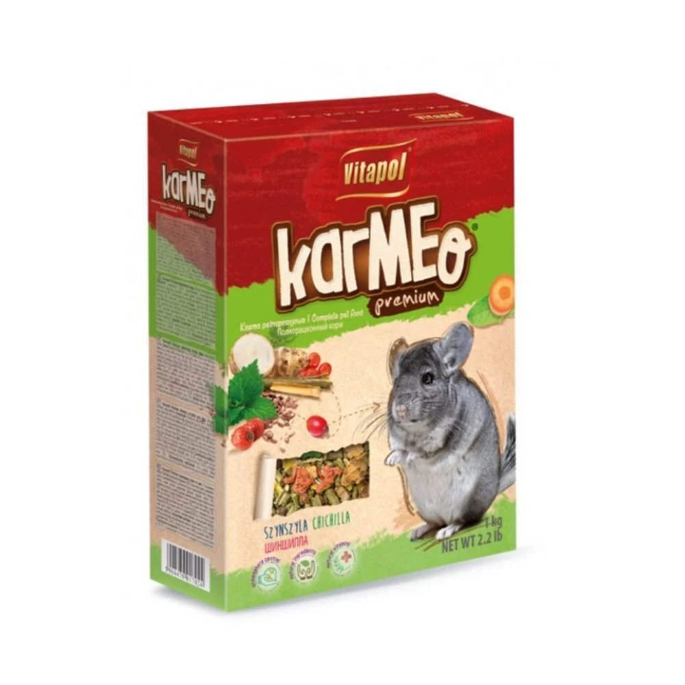 Корм для шиншилл Vitapol Karmeo Premium 1 кг - ассорти