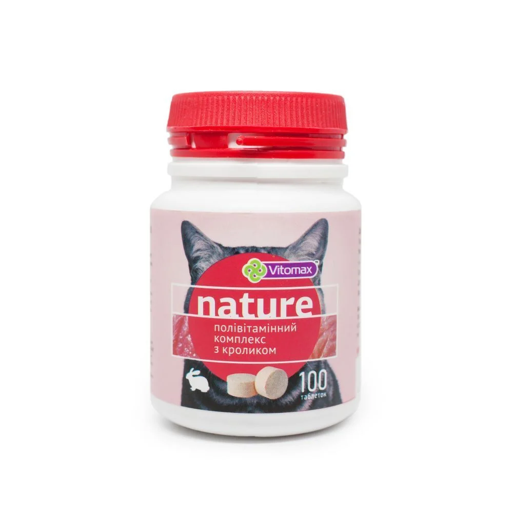 Vitomax Nature вітаміни для котів 100 шт - кролик Vitomax Nature вітаміни для котів 100 шт - кролик