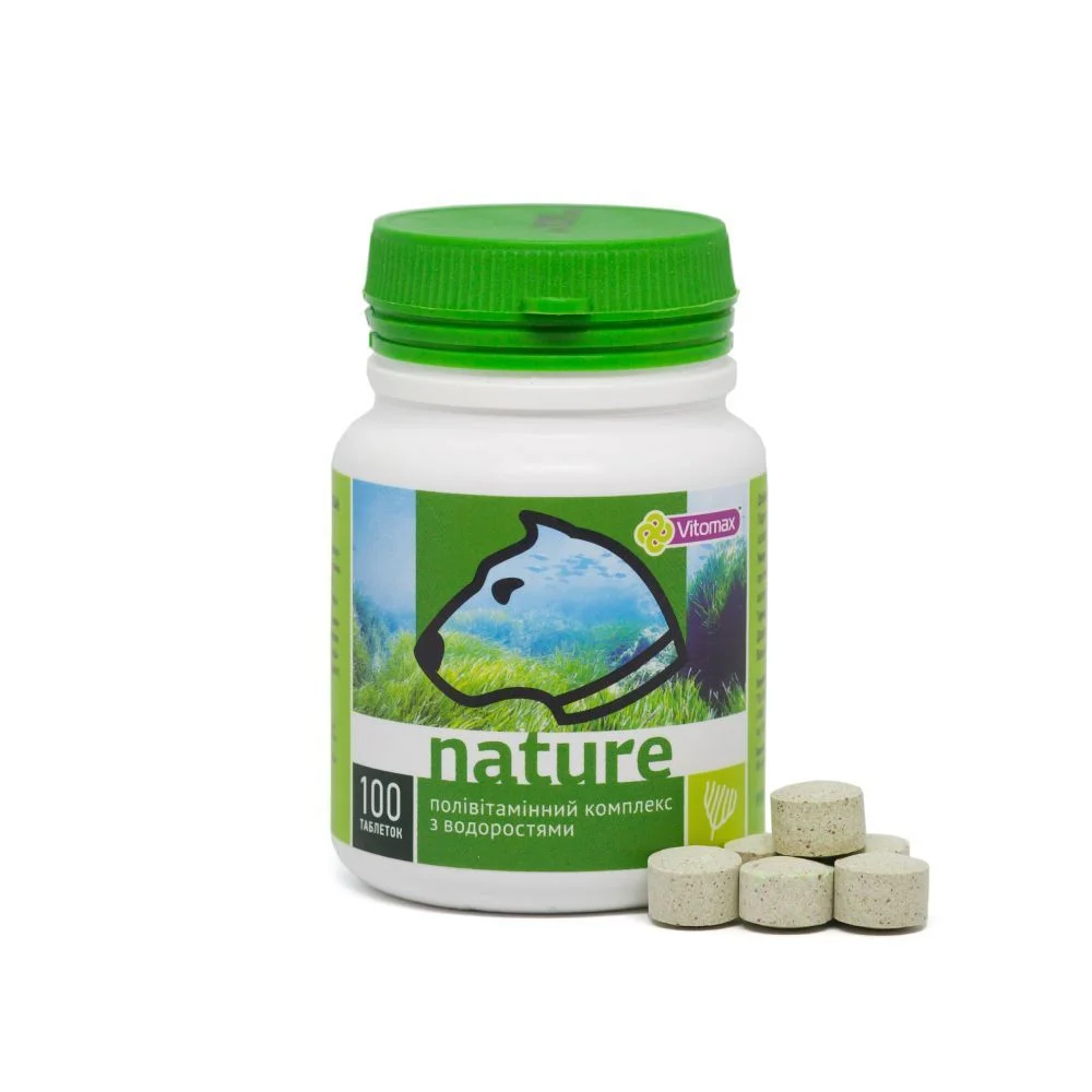 Vitomax Nature вітаміни для собак 100 шт - водорості Vitomax Nature вітаміни для собак 100 шт - водорості