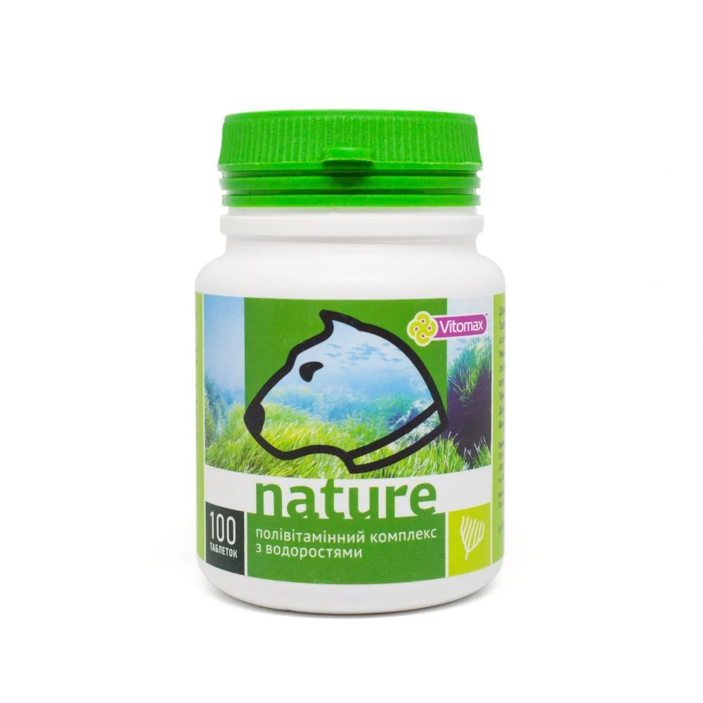 Vitomax Nature вітаміни для собак 100 шт - водорості Vitomax Nature вітаміни для собак 100 шт - водорості