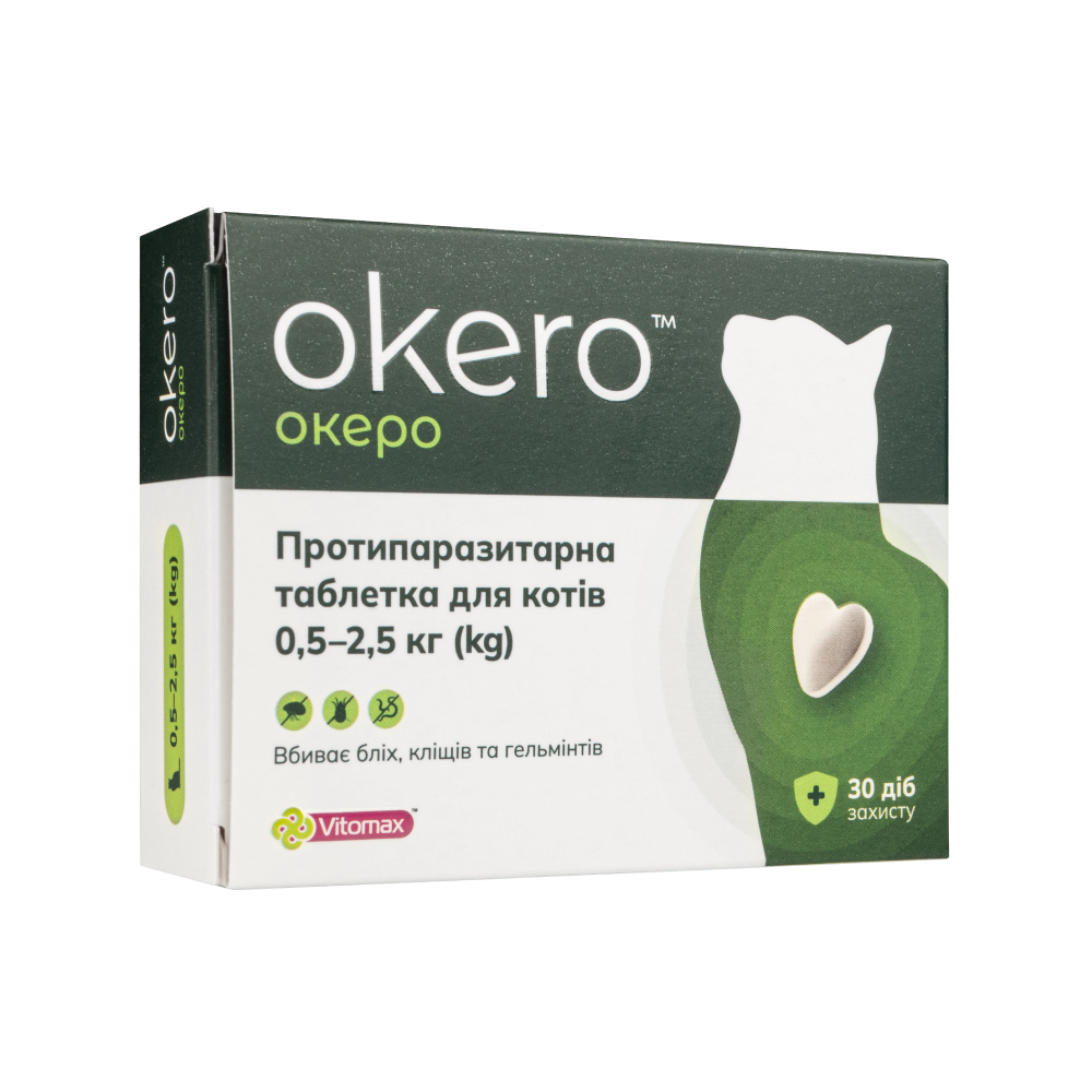 Vitomax Okero таблетки для кошек 0,5-2,5 кг 1 шт. - лосось Vitomax Okero таблетки для кошек 0,5-2,5 кг 1 шт. - лосось