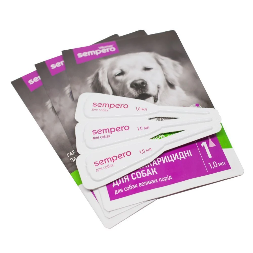 Vitomax Sempero краплі на холку для собак 10-25 кг 3 шт х 1 мл
