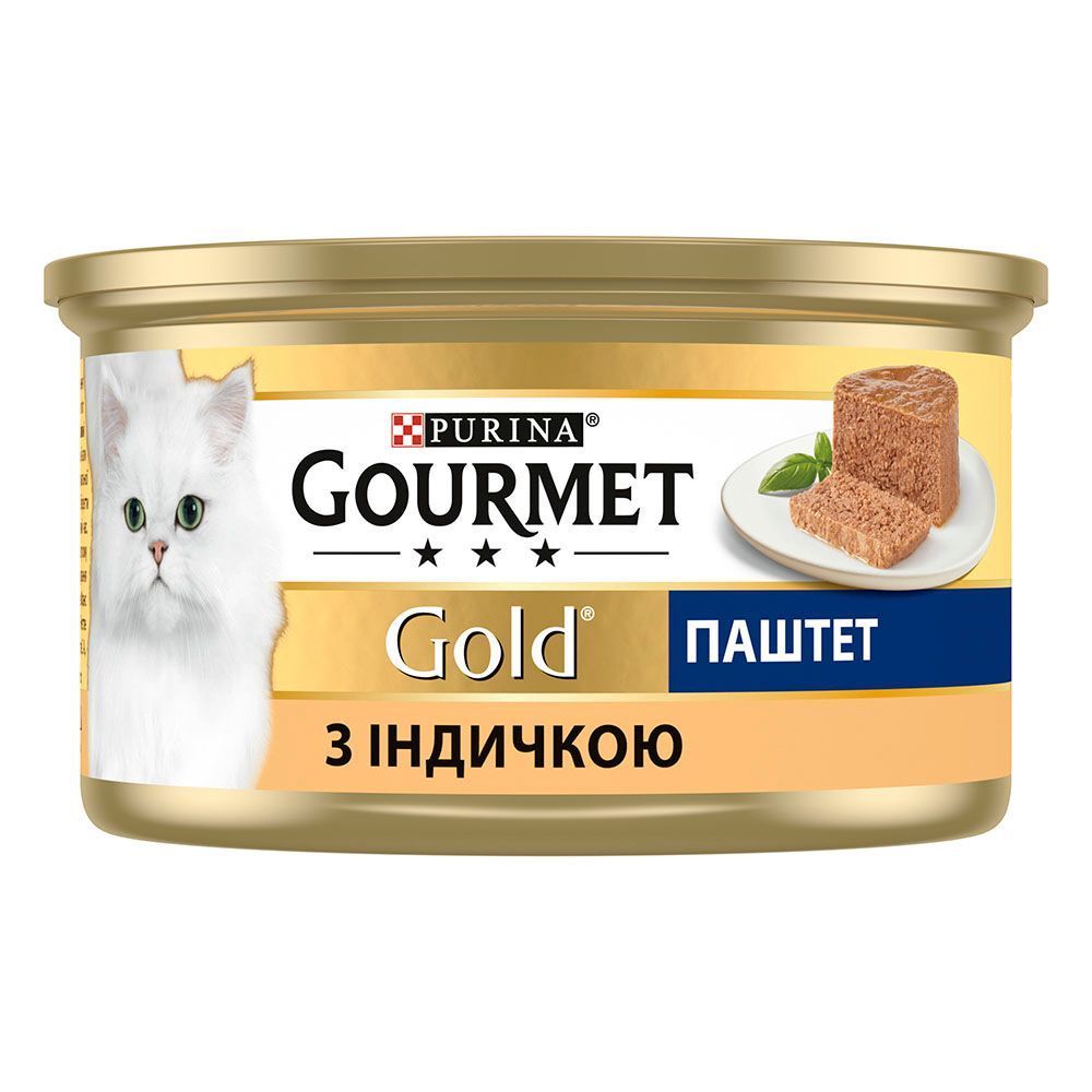 Влажный корм для кошек Gourmet Gold Pate 85 г - индейка