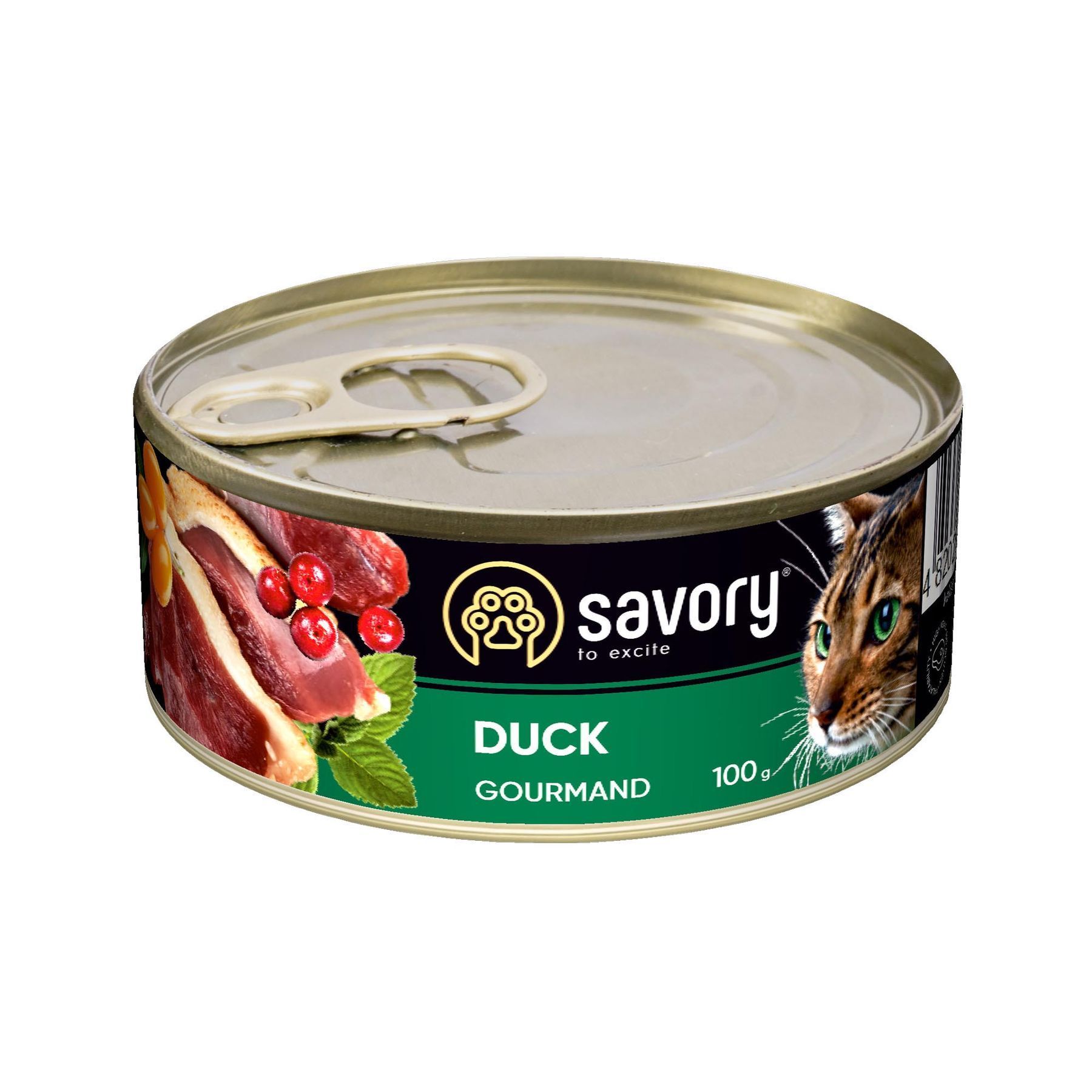 Влажный корм для кошек Savory 100 г - утка фото 1 Влажный корм для кошек Savory 100 г - утка фото 1