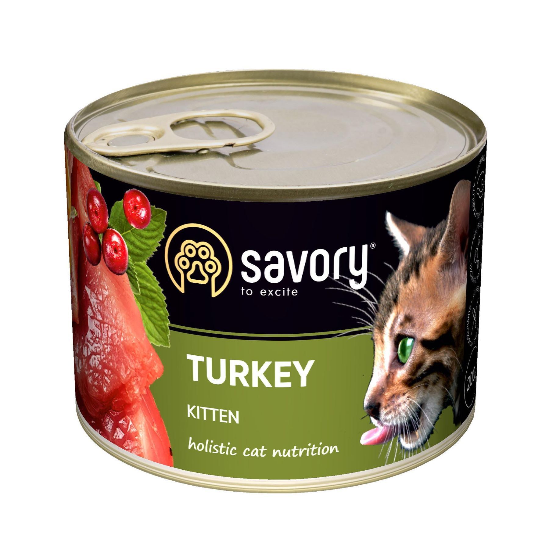 Вологий корм для кошенят Savory Kitten 200 г - індичка Вологий корм для кошенят Savory Kitten 200 г - індичка