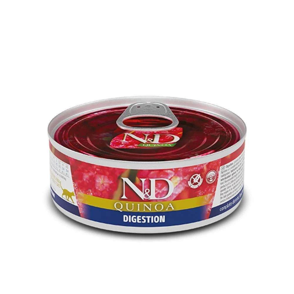 Вологий корм для котів Farmina N&D Quinoa Digestion Adult 80 г - ягня та кіноа Вологий корм для котів Farmina N&D Quinoa Digestion Adult 80 г - ягня та кіноа