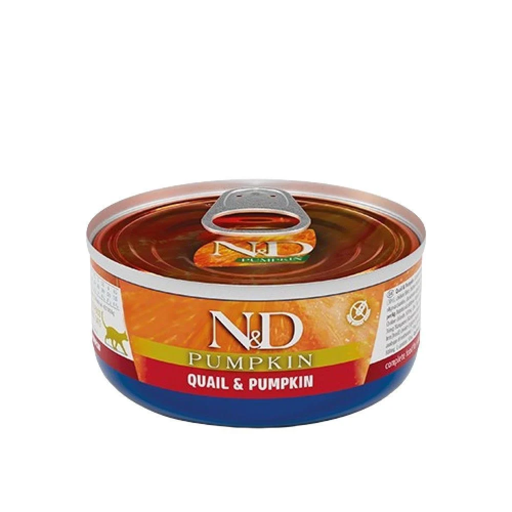 Вологий корм для котів Farmina N&D Grain Free Pumpkin 70 г - перепілка та гарбуз
