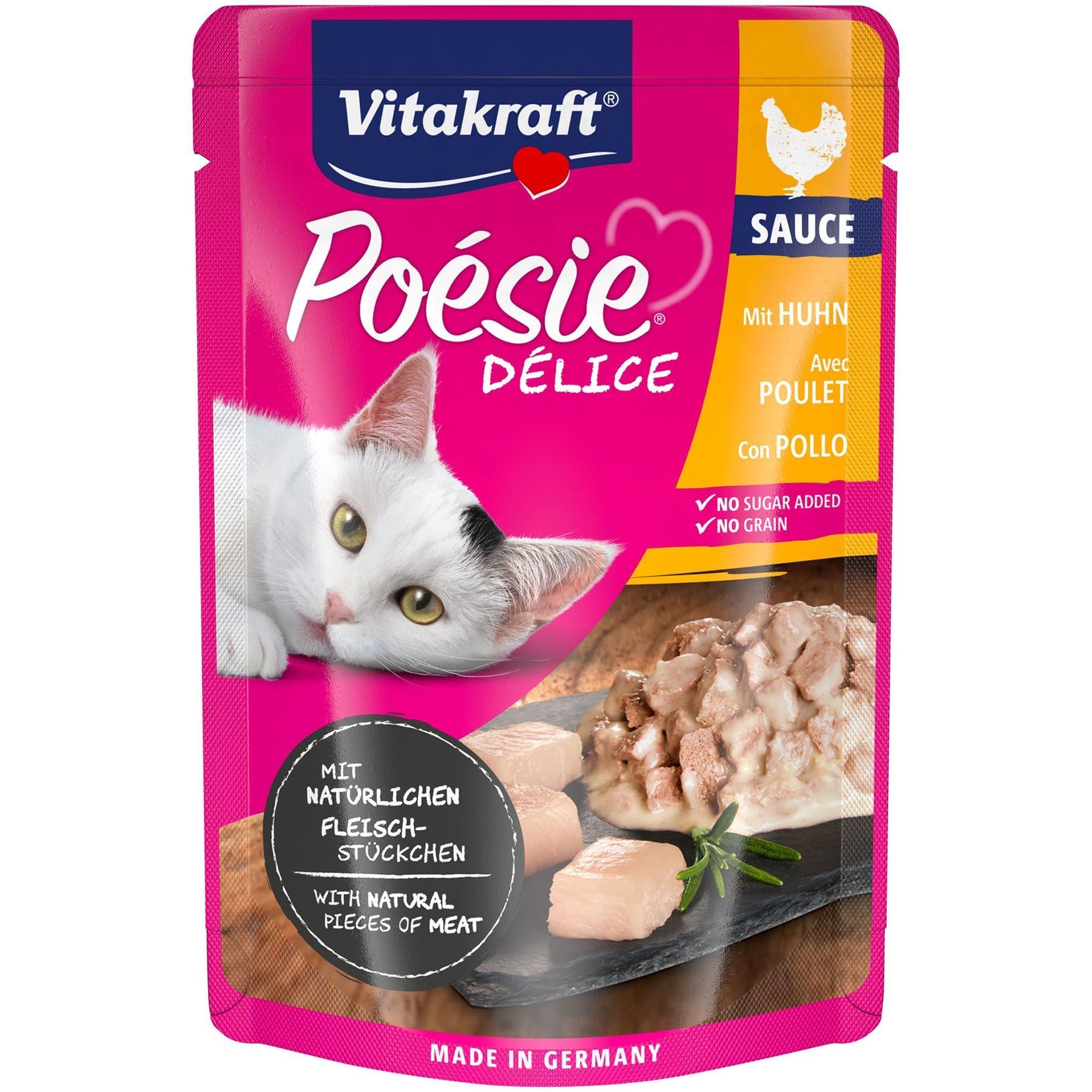 Вологий корм для котів Vitakraft Poésie Délice 85 г - курка