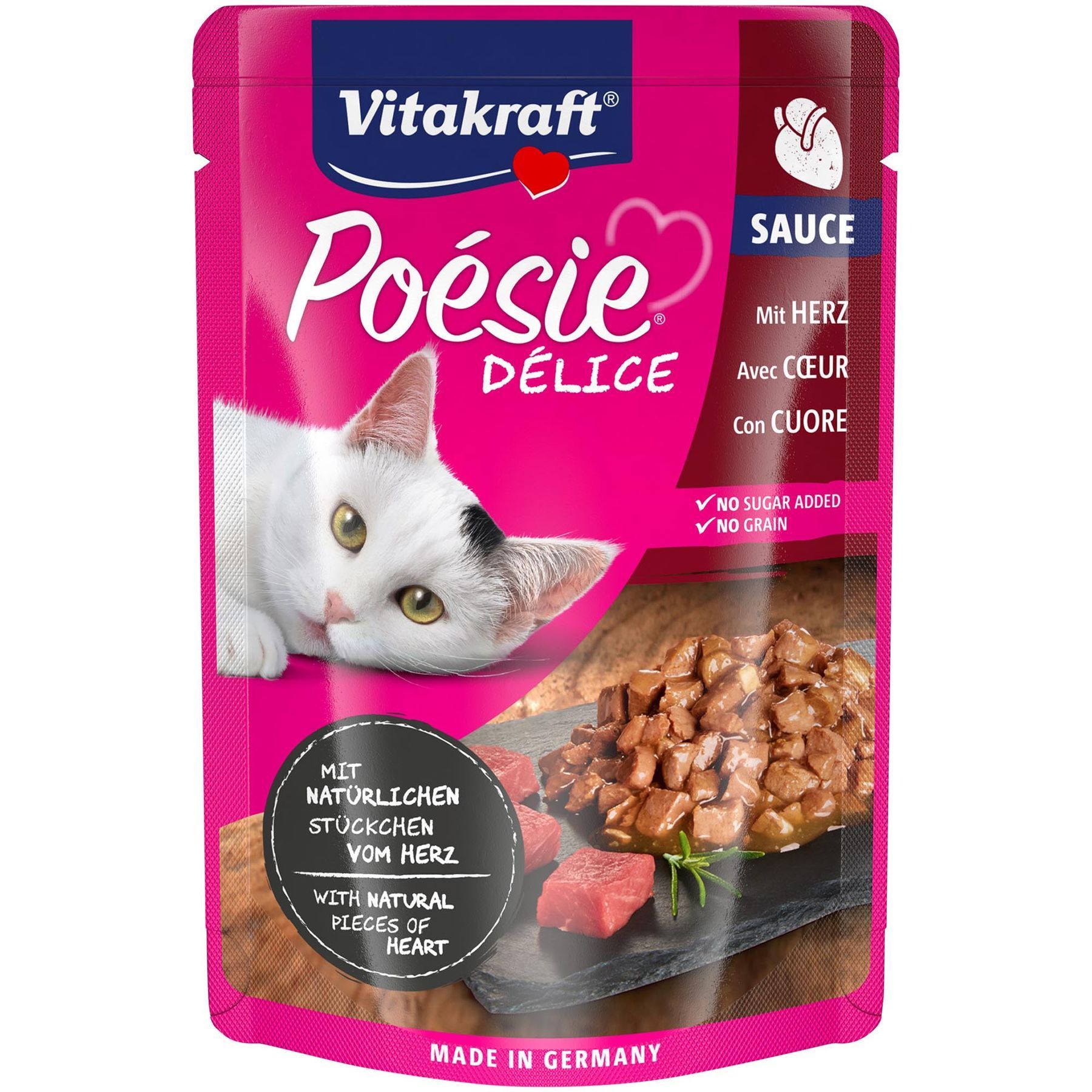 Вологий корм для котів Vitakraft Poésie Délice 85 г - серце