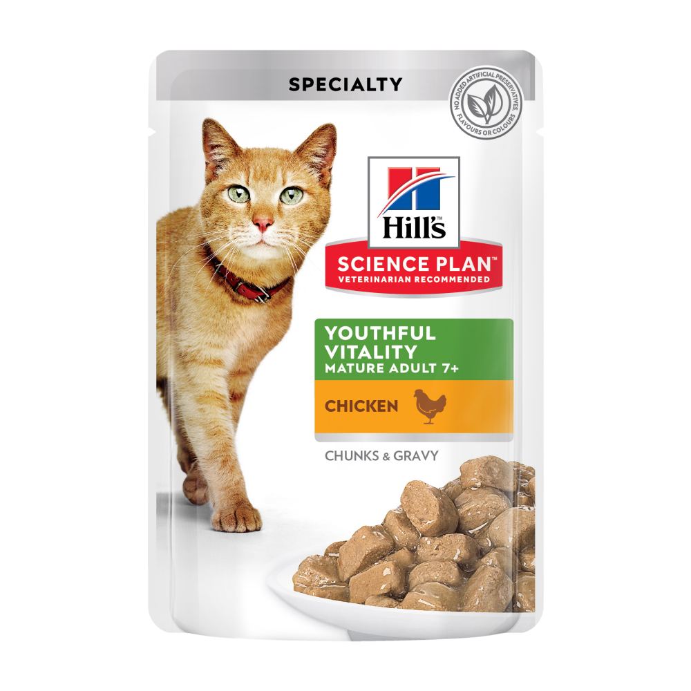 Влажный корм для кошек Hill’s Science Plan Mature Adult 7+ Senior Vitality 85 г - курица