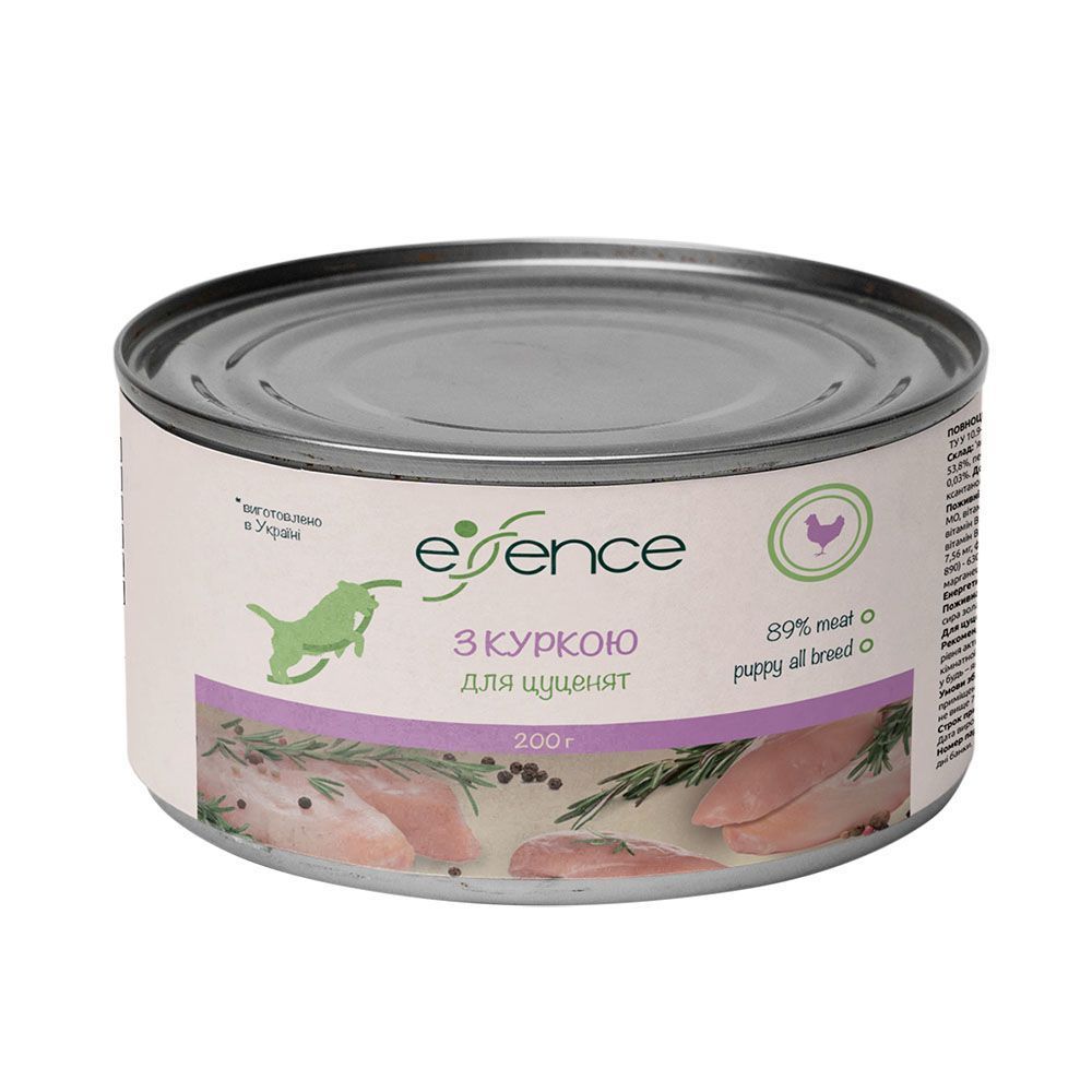 Влажный корм для щенков Essence 200 г - курица Влажный корм для щенков Essence 200 г - курица