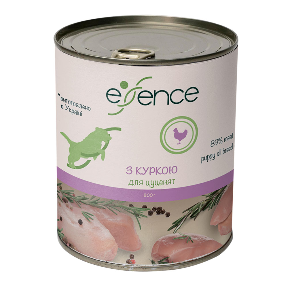 Влажный корм для щенков Essence 800 г (курица)