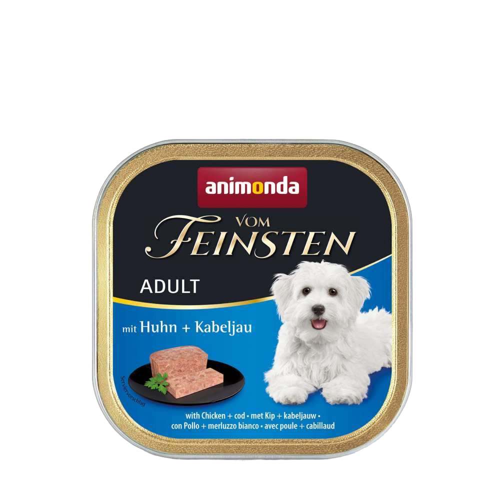 Влажный корм для собак Animonda Vom Feinsten Adult 150 г — курица и треска