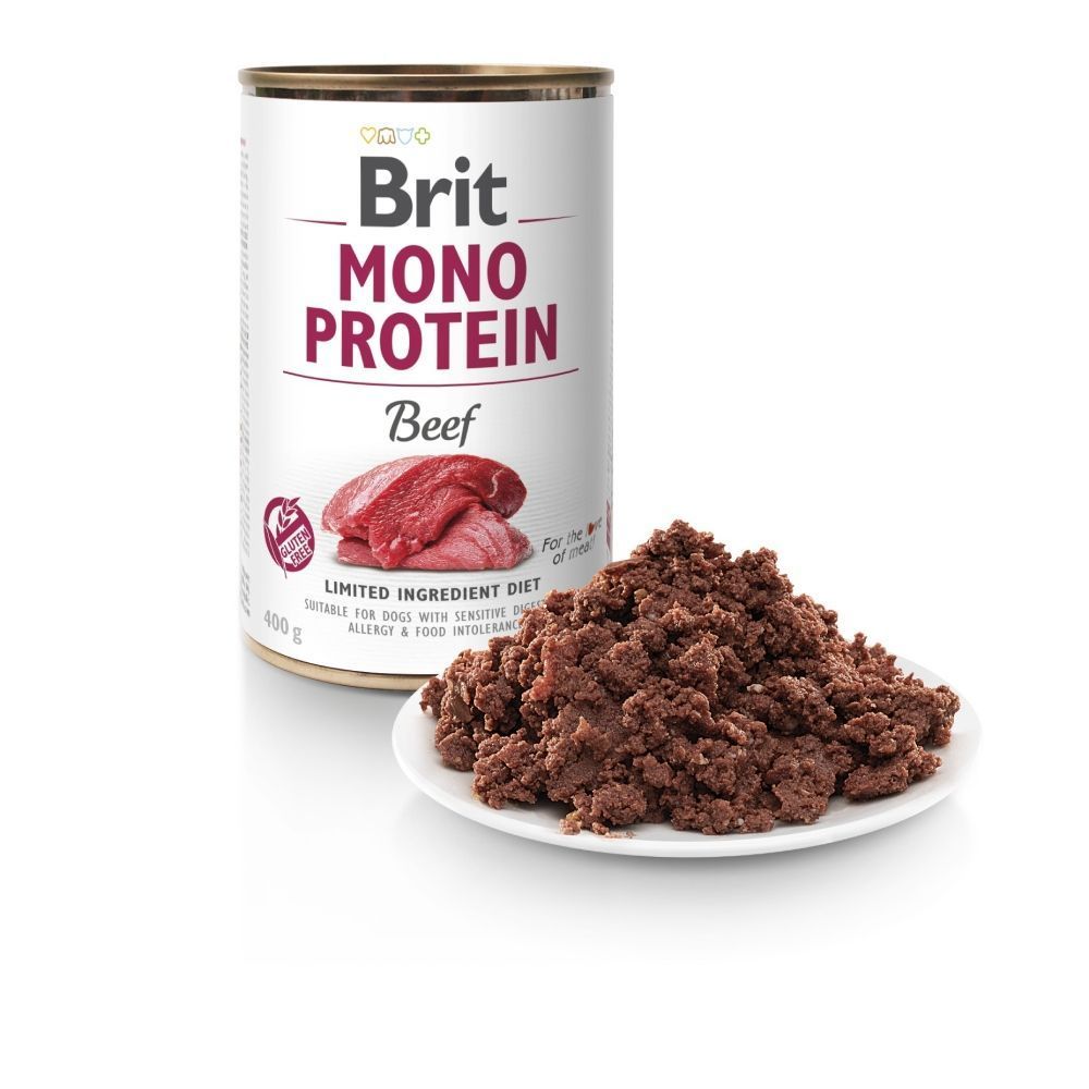 Вологий корм для собак Brit Care Mono Protein 400 г - яловичина