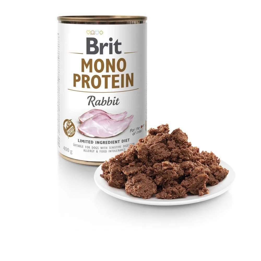 Вологий корм для собак Brit Care Mono Protein 400 г - кролик Вологий корм для собак Brit Care Mono Protein 400 г - кролик