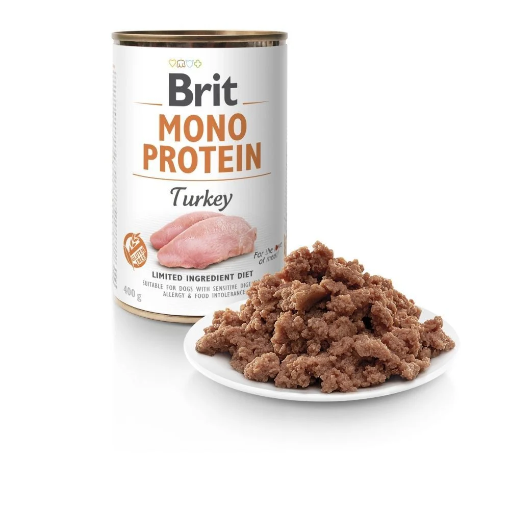 Вологий корм для собак Brit Care Mono Protein 400 г - індичка