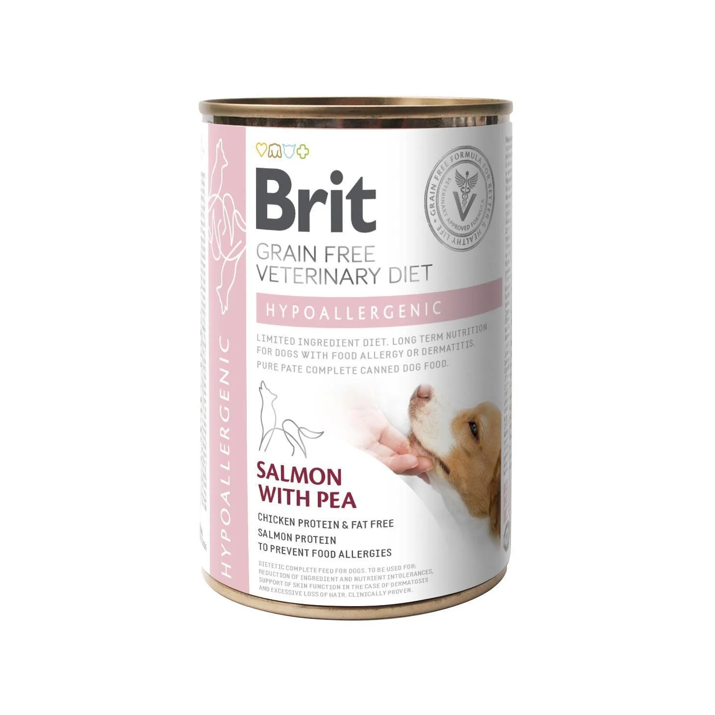 Вологий корм для собак Brit GF Veterinary Diet Hypoallergenic 400 г - лосось
