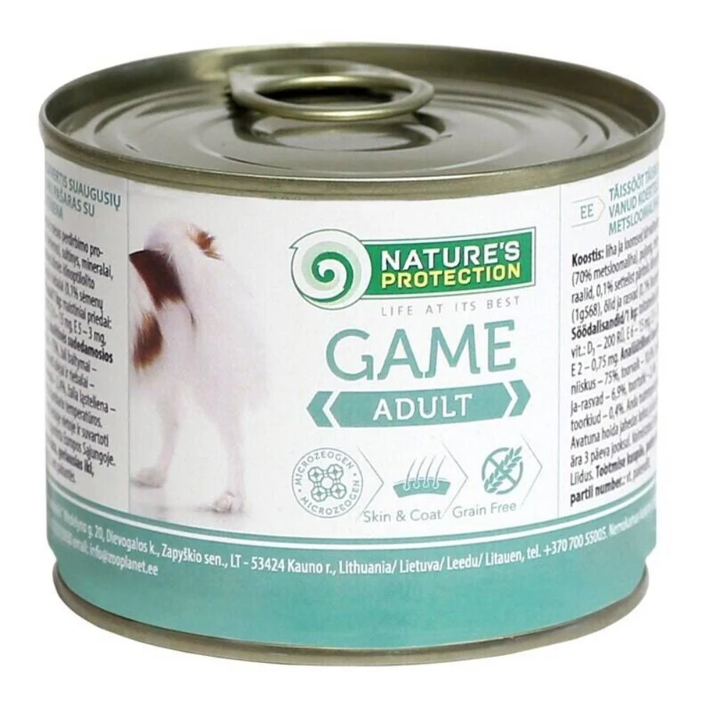 Влажный корм для собак Nature's Protection Adult 200 г - дичь Влажный корм для собак Nature's Protection Adult 200 г - дичь