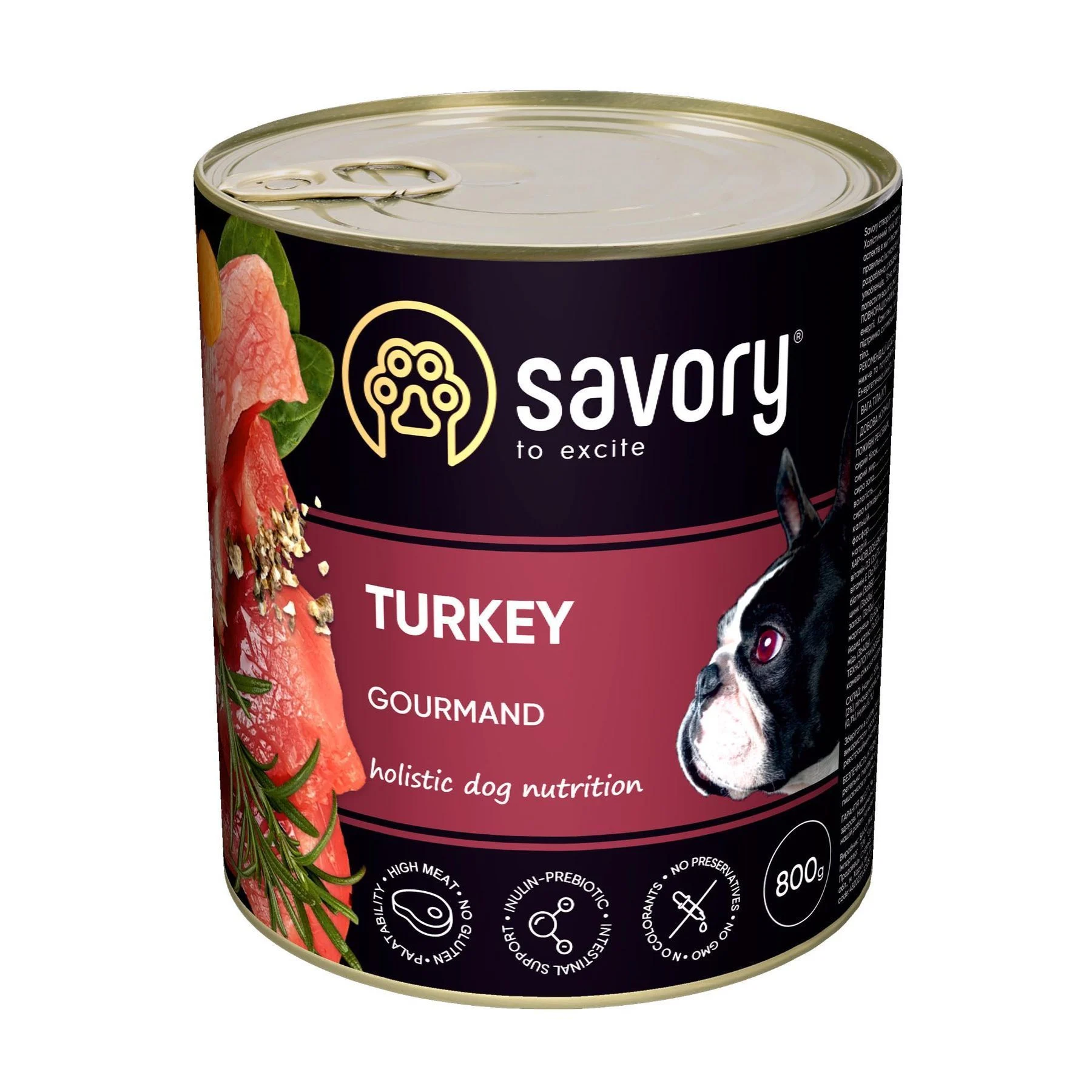 Вологий корм для собак Savory Adult 800 г - індичка фото 1 Вологий корм для собак Savory Adult 800 г - індичка фото 1
