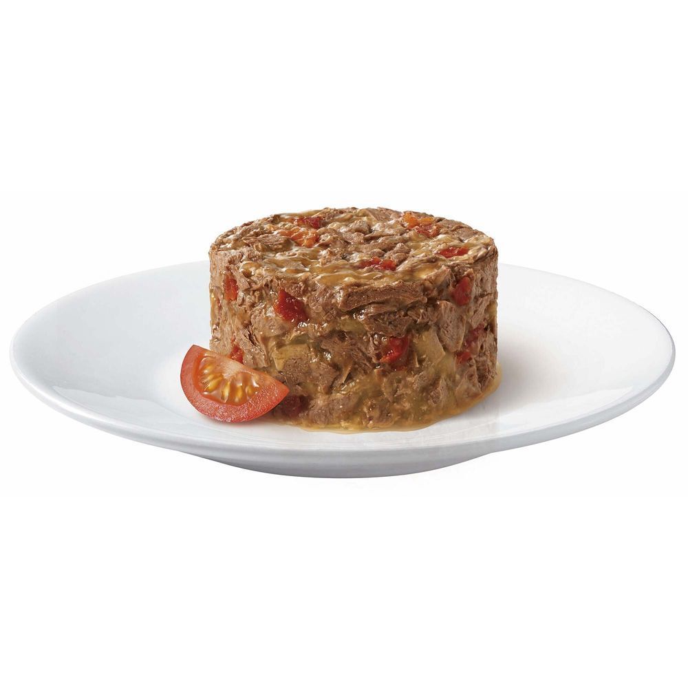 Вологий корм для котів Gourmet Gold 85 г - яловичина та томати