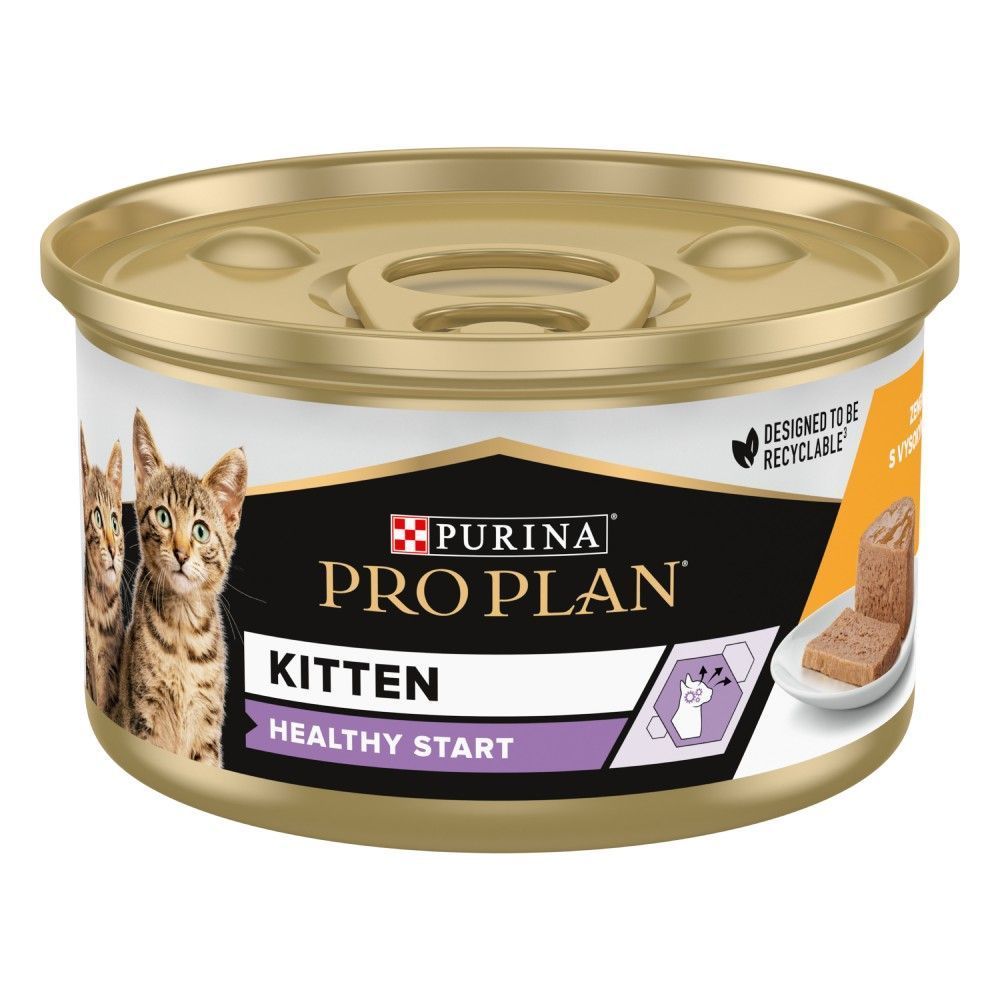 Pro Plan Kitten Healthy Start влажный корм для котят 85 г - курица