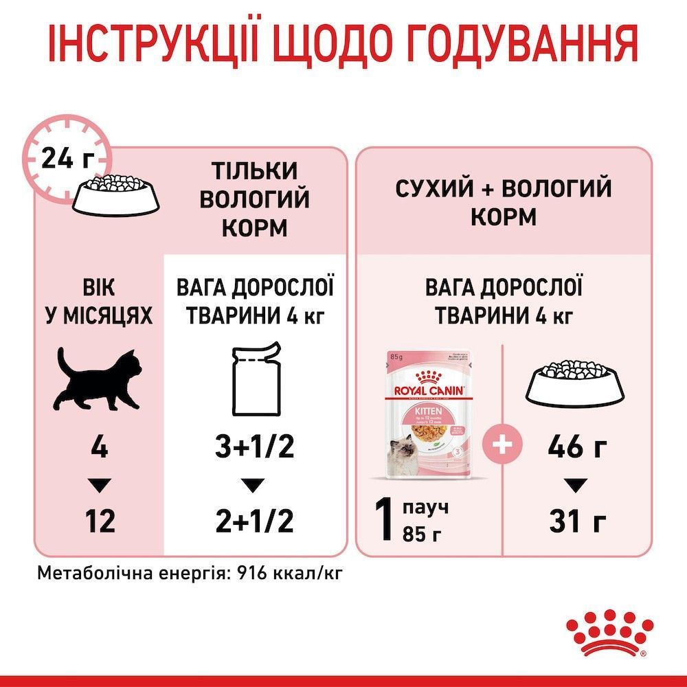 Вологий корм для кошенят Royal Canin Kitten Gelly 85 г