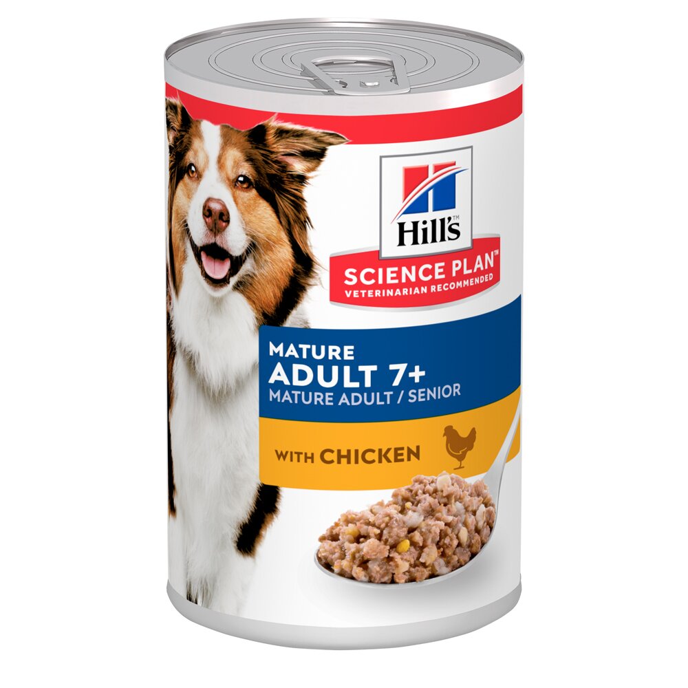 Влажный корм для пожилых собак Hills Science Plan Canine Mature Adult 7+, 370 г (курица) Влажный корм для пожилых собак Hills Science Plan Canine Mature Adult 7+, 370 г (курица)