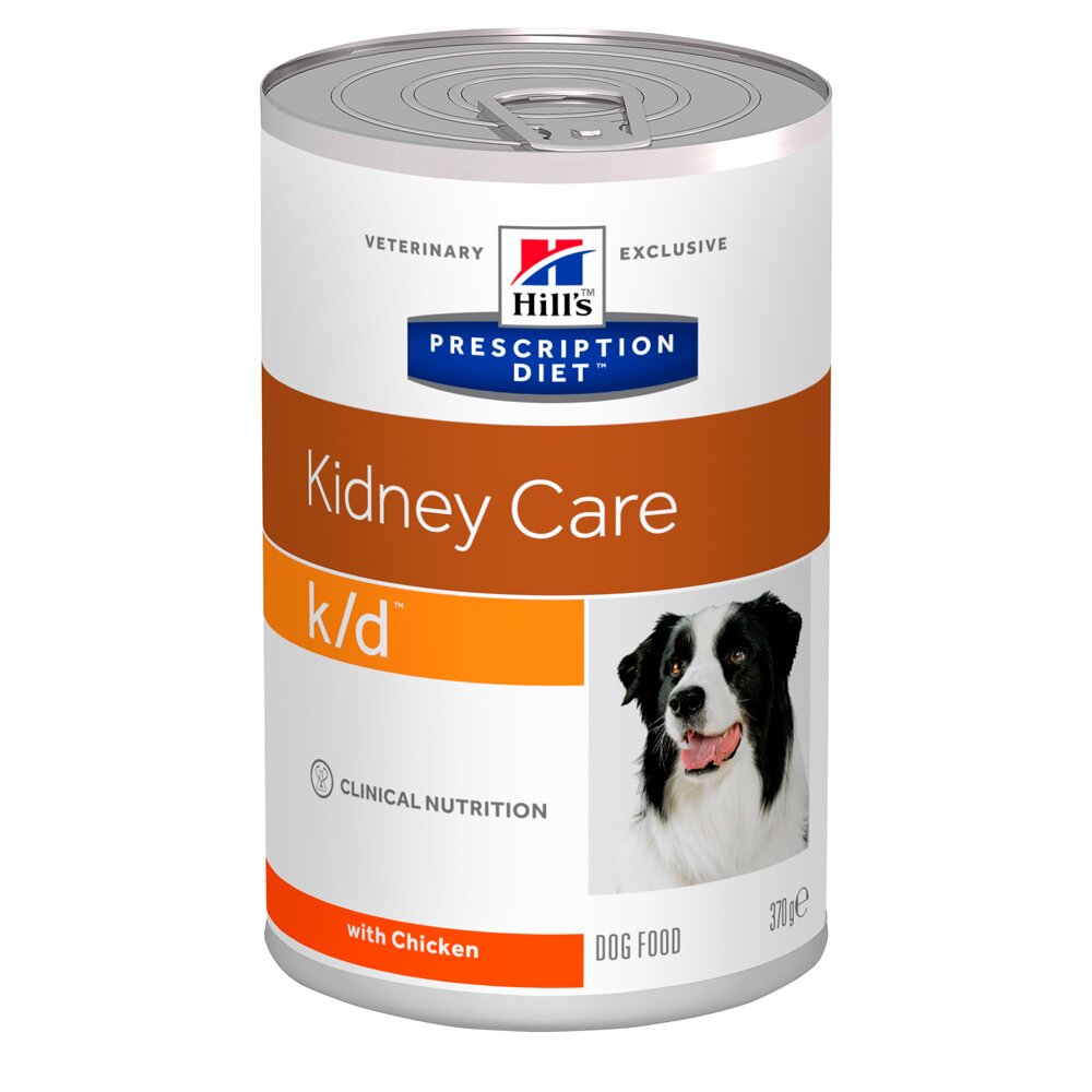 Влажный корм для собак при заболеваниях почек Hills Prescription Diet Canine k/d 370 г (курица) Влажный корм для собак при заболеваниях почек Hills Prescription Diet Canine k/d 370 г (курица)