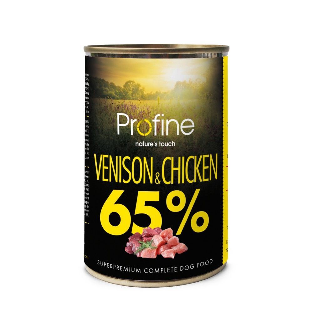 Вологий корм для собак Profine Venison & Chicken 400 г - оленина та курка Вологий корм для собак Profine Venison & Chicken 400 г - оленина та курка
