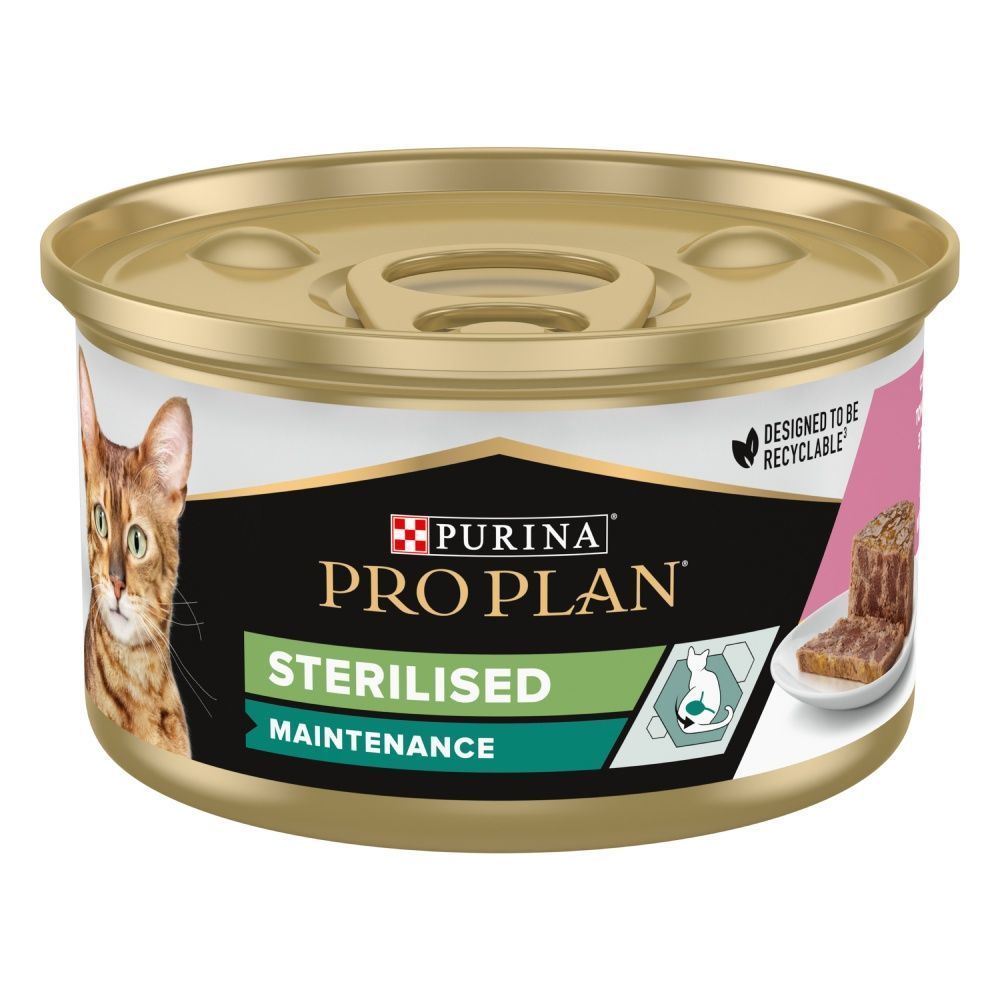 Purina Pro Plan Sterilised Maintenance влажный корм для кошек 85 г - тунец и лосось