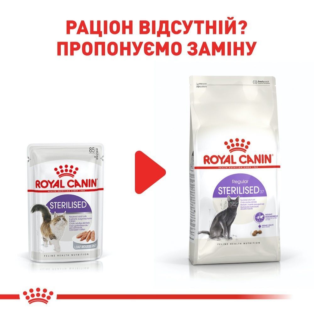 Влажный корм для кошек Royal Canin Sterilised Loaf pouch 85 г