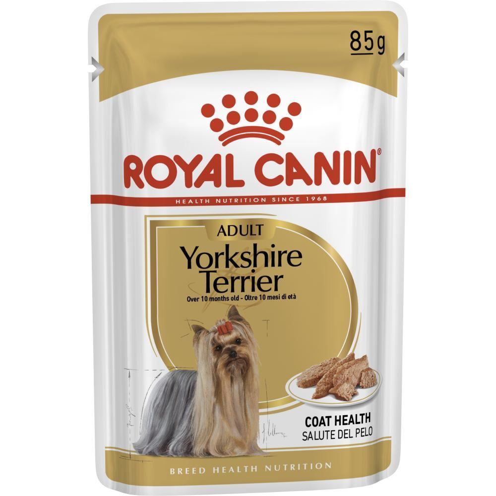 Упаковка влажного корма для собак Royal Canin Yorkshire Terrier Adult 9+3 шт. х 85 г