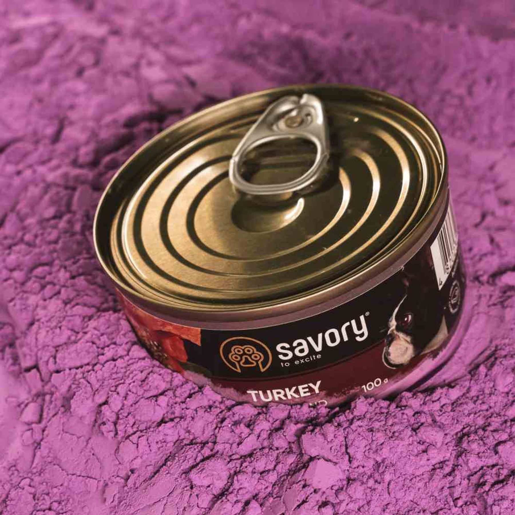 Вологий корм для собак Savory Adult 100 г - індичка