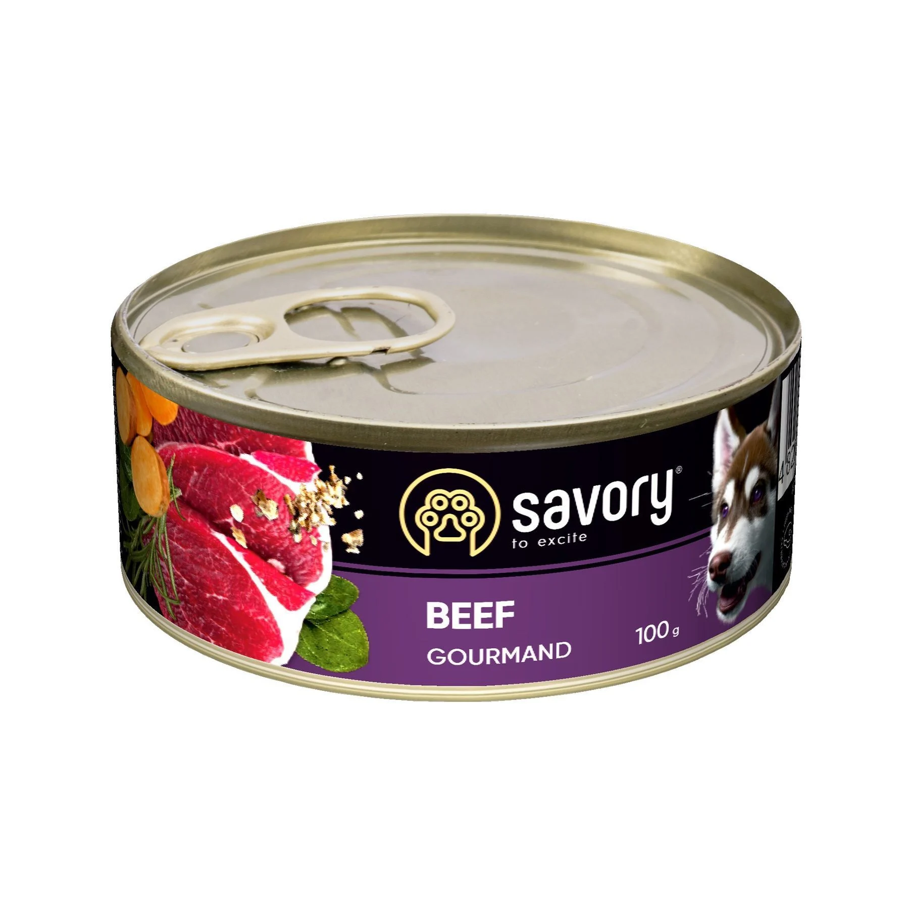 Вологий корм для собак Savory Adult 100 г - яловичина